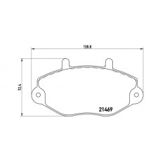 Placute frana Ford 21469